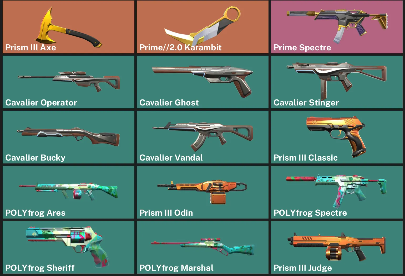 ๐EU ๐ฎ RANKED READY ๐ช Prism III Axe โก Prime//2.0 Karambit โก Prime Spectre โจ