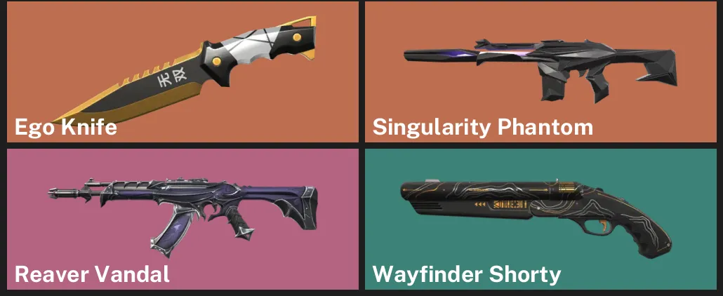 ๐EU ๐ฎ RANKED READY ๐ช Ego Knife ๐ช Singularity Phantom โก Reaver Vandal โจ Wayfinder