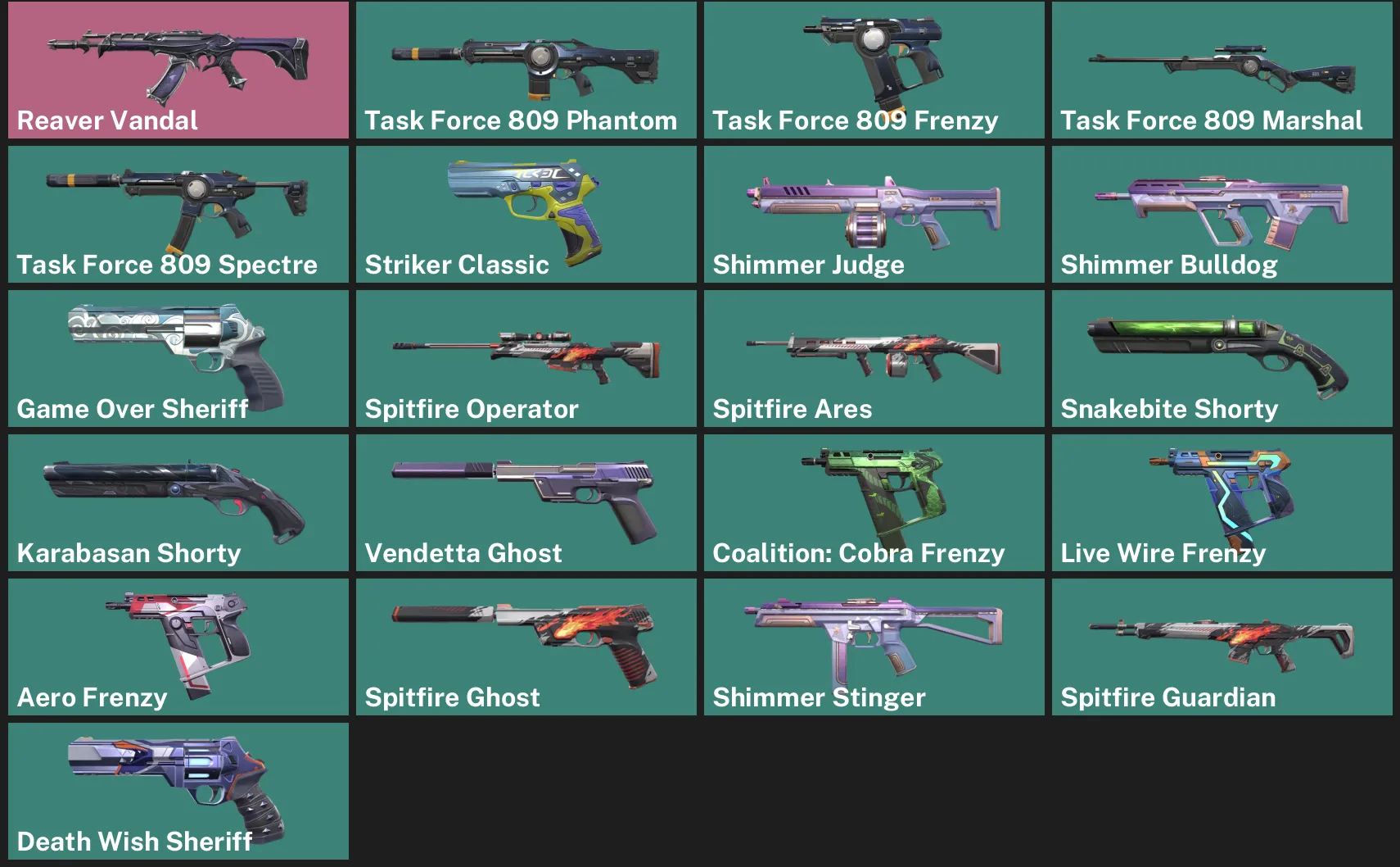 🌏AP 🎮 RANKED READY ⚡ Reaver Vandal ✨ Task Force 809 Phantom ✨ Task Force 809