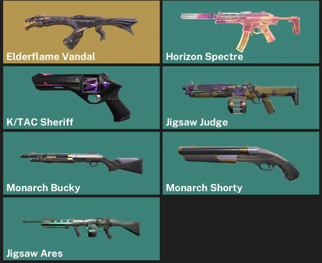 ๐LA ๐ฎ RANKED READY ๐ฒ Elderflame Vandal โจ Horizon Spectre โจ K/TAC Sheriff โจ