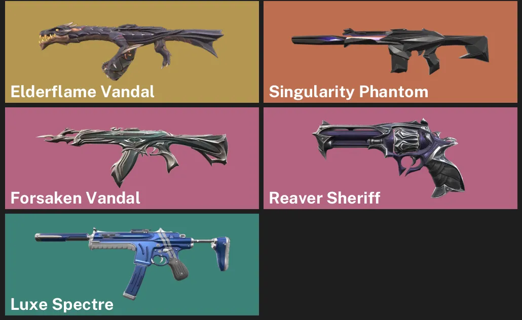 🌍EU 🎮 RANKED READY 🐲 Elderflame Vandal 🪐 Singularity Phantom ✨ Forsaken Vandal ⚡