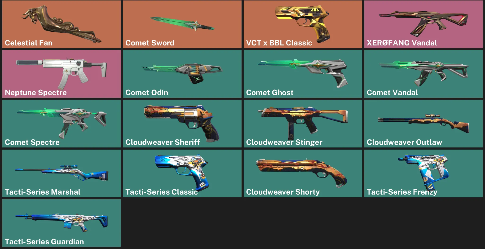 🌍EU 🎮 RANKED READY 🌙 Celestial Fan 🔪 Comet Sword ✨ VCT x BBL Classic 🔪 XERØFANG