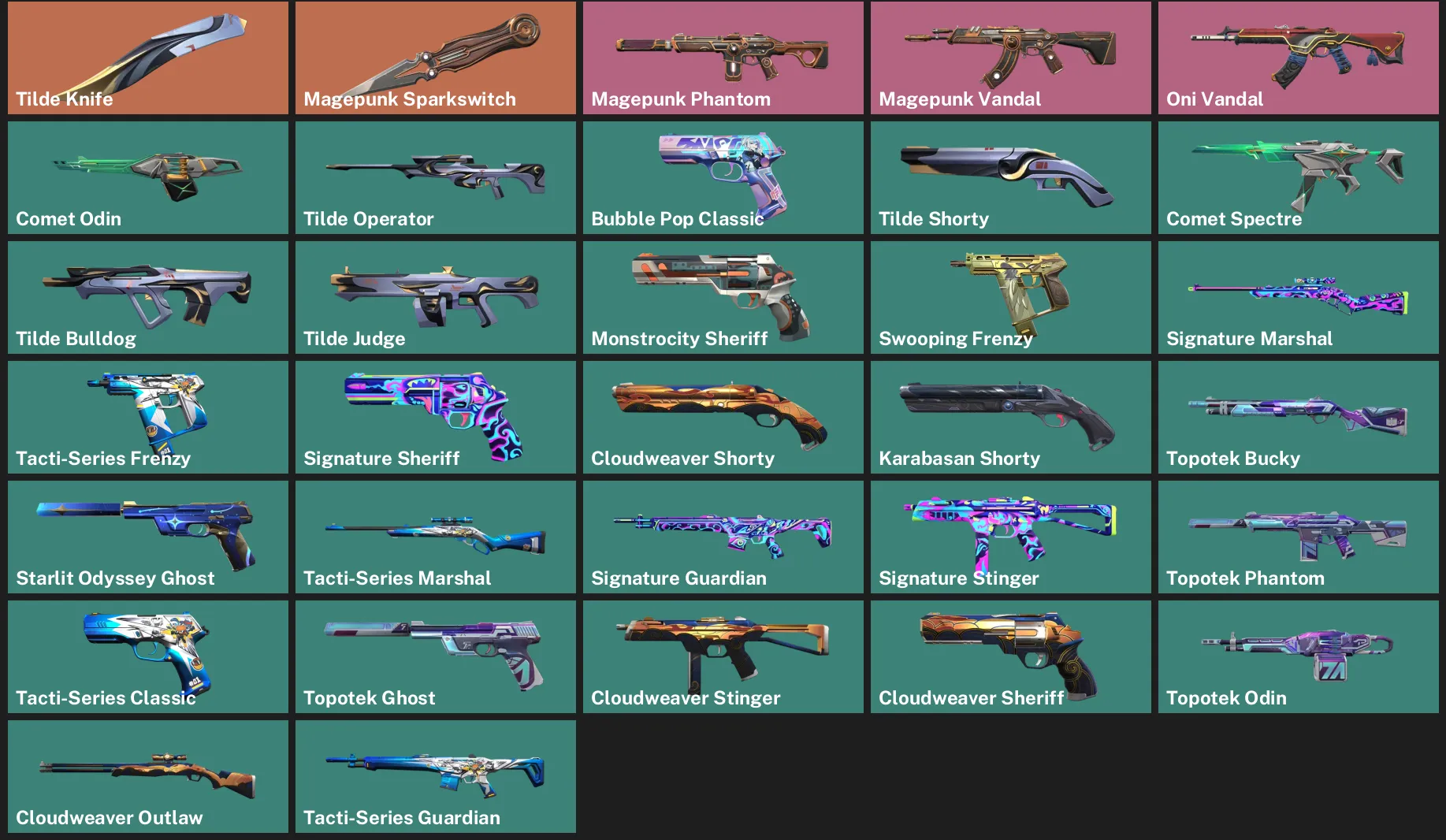 🌏AP 🎮 RANKED READY 🔪 Tilde Knife ⚙️ Magepunk Sparkswitch ⚙️ Magepunk Phantom ⚙️