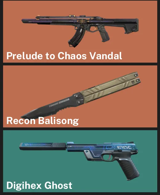 ๐EU ๐ฎ RANKED READY โจ Prelude to Chaos Vandal ๐ฏ Recon Balisong โจ Digihex Ghost