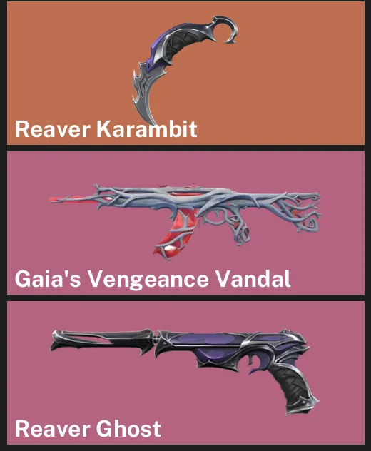 🌍EU 🎮 RANKED READY ⚡ Reaver Karambit 🌿 Gaia's Vengeance Vandal ⚡ Reaver Ghost