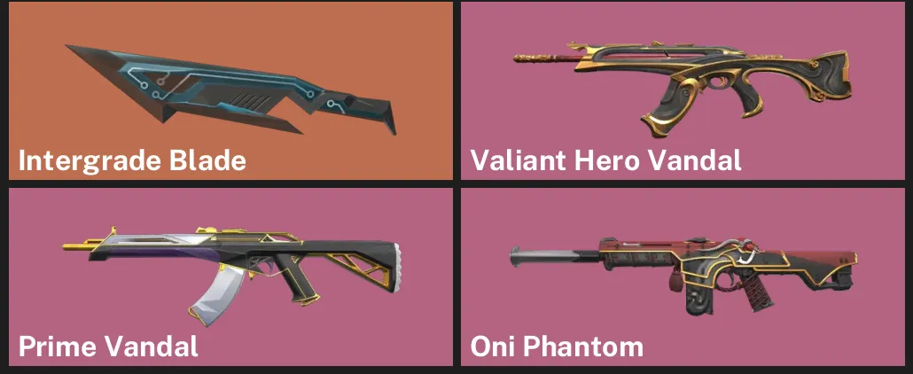 🌍EU 🎮 RANKED READY 🔪 Intergrade Blade ✨ Valiant Hero Vandal ⚡ Prime Vandal 🐉 Oni