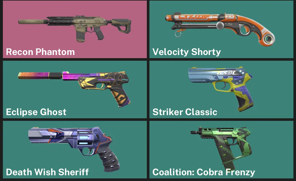 🌏AP 🎮 RANKED READY 🎯 Recon Phantom ✨ Velocity Shorty ✨ Eclipse Ghost ✨ Striker
