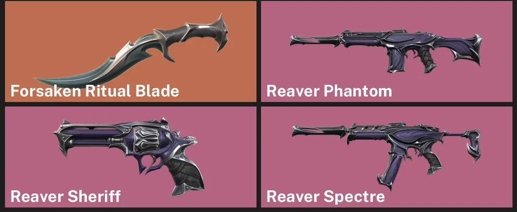 🌍EU 🎮 RANKED READY 🔪 Forsaken Ritual Blade ⚡ Reaver Phantom ⚡ Reaver Sheriff ⚡
