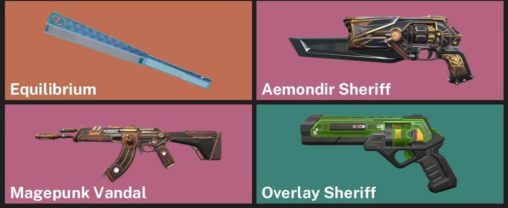 🌍EU 🎮 RANKED READY ✨ Equilibrium ✨ Aemondir Sheriff ⚙️ Magepunk Vandal ✨ Overlay