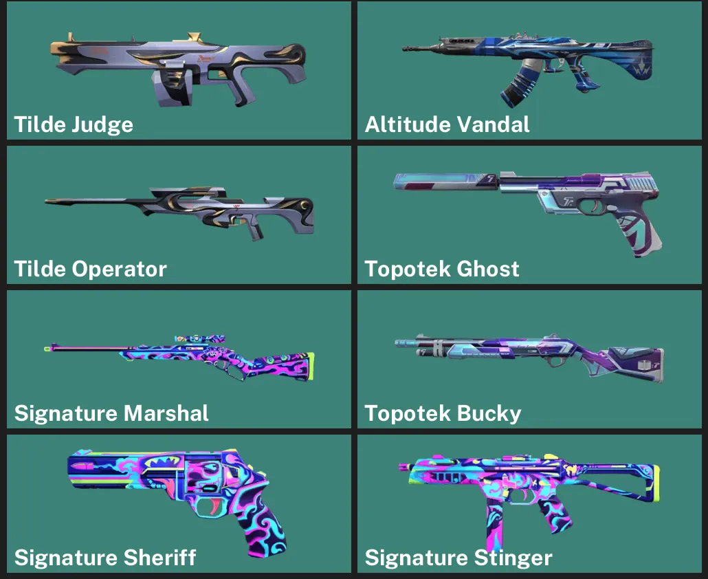 🌎NA 🎮 UNRANKED ✨ Tilde Judge ✨ Altitude Vandal ✨ Tilde Operator ✨ Topotek Ghost