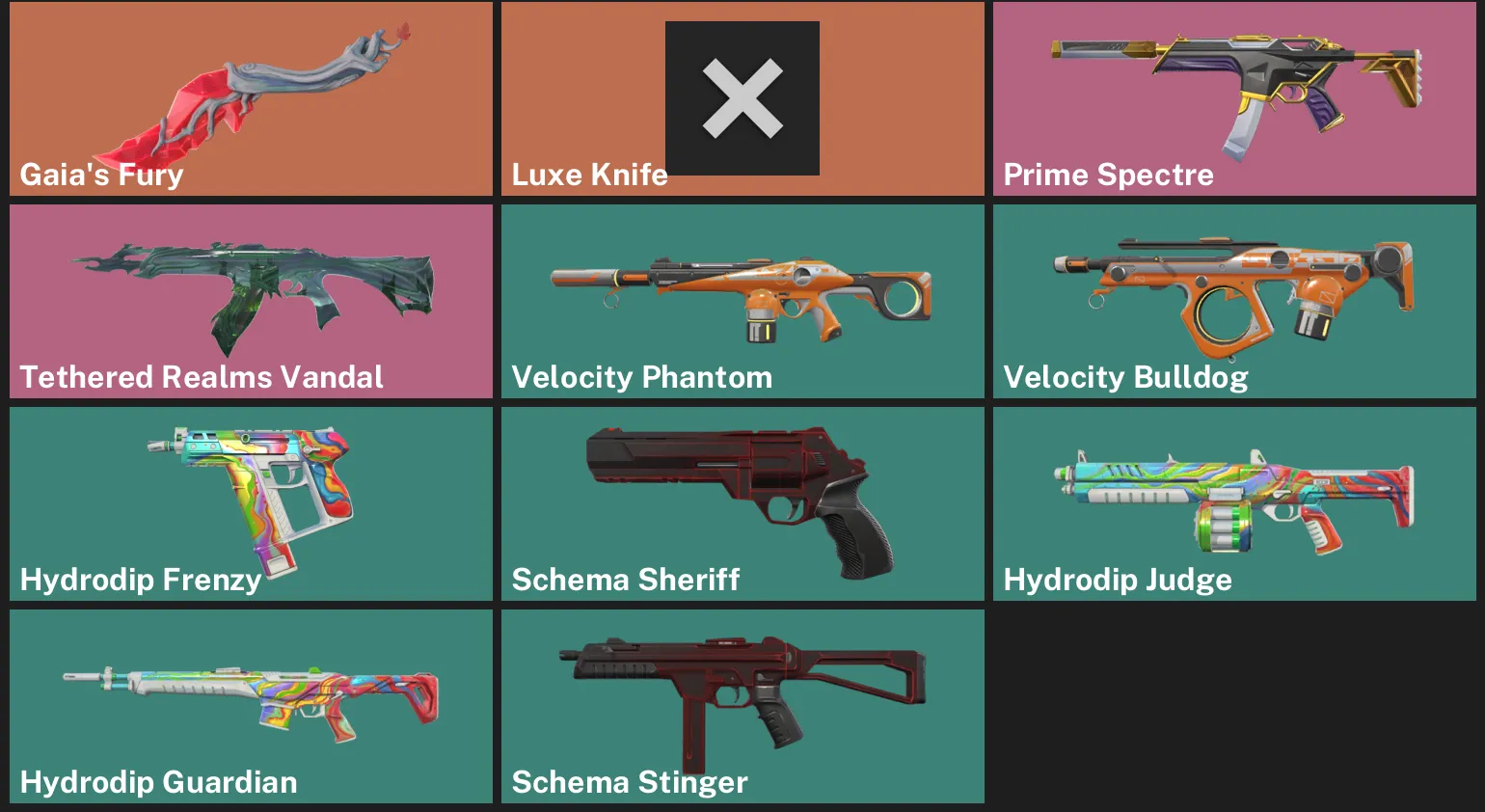 🌎NA 🎮 UNRANKED 🌿 Gaia's Fury 🔪 Luxe Knife ⚡ Prime Spectre ✨ Tethered Realms