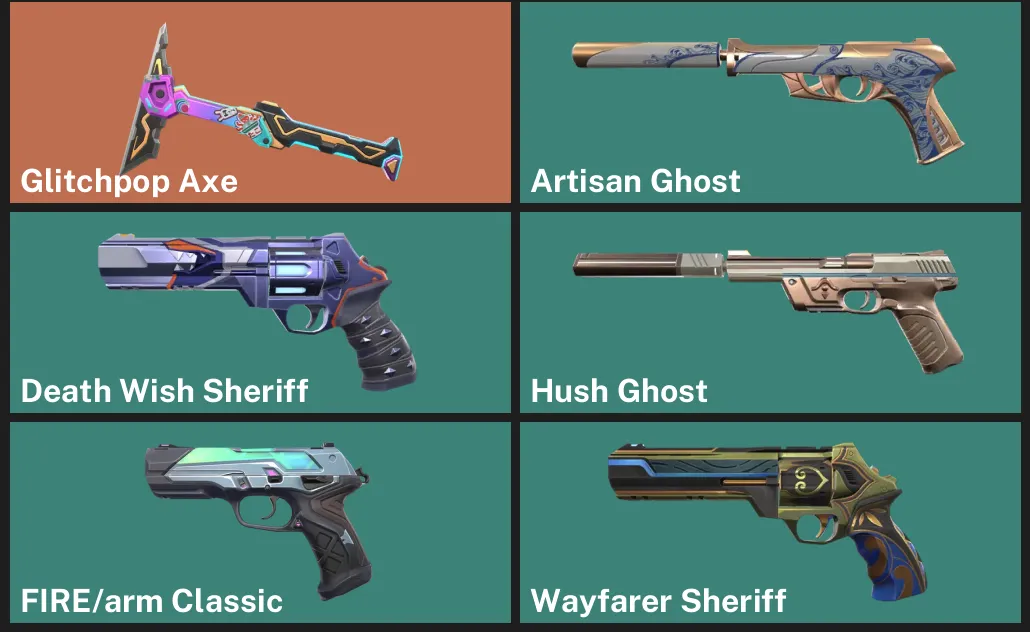 🌏AP 🎮 RANKED READY 💥 Glitchpop Axe ✨ Artisan Ghost ✨ Death Wish Sheriff ✨ Hush