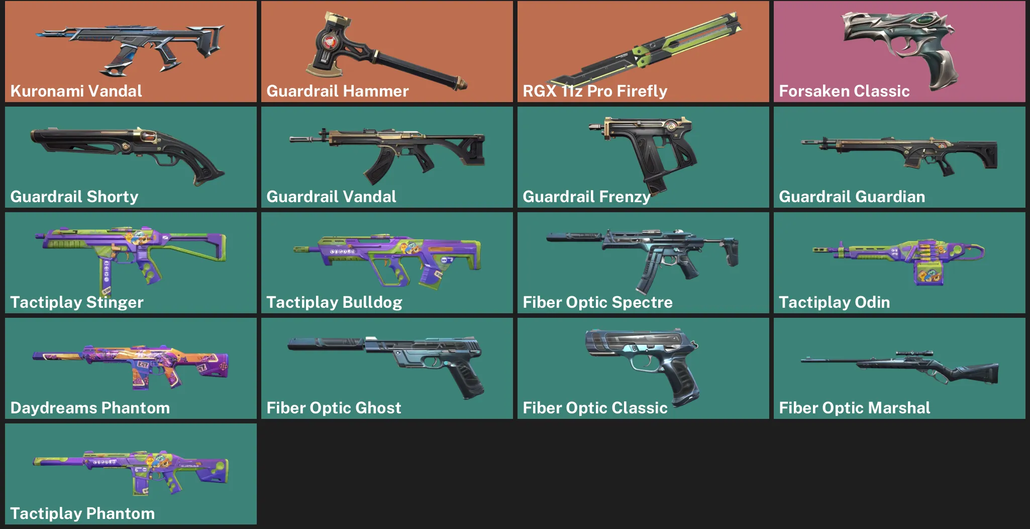 ๐EU ๐ฎ RANKED READY โจ Kuronami Vandal ๐ช Guardrail Hammer โจ RGX 11z Pro Firefly โจ