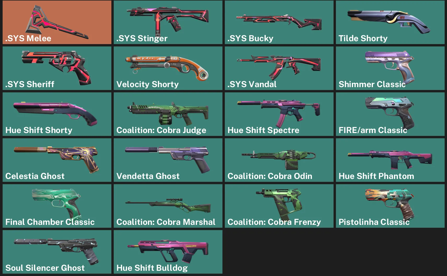 🌍EU 🎮 RANKED READY 🧩 .SYS Melee 🧩 .SYS Stinger 🧩 .SYS Bucky ✨ Tilde Shorty 🧩