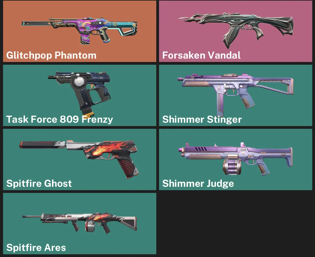 🌍EU 🎮 RANKED READY 💥 Glitchpop Phantom ✨ Forsaken Vandal ✨ Task Force 809 Frenzy