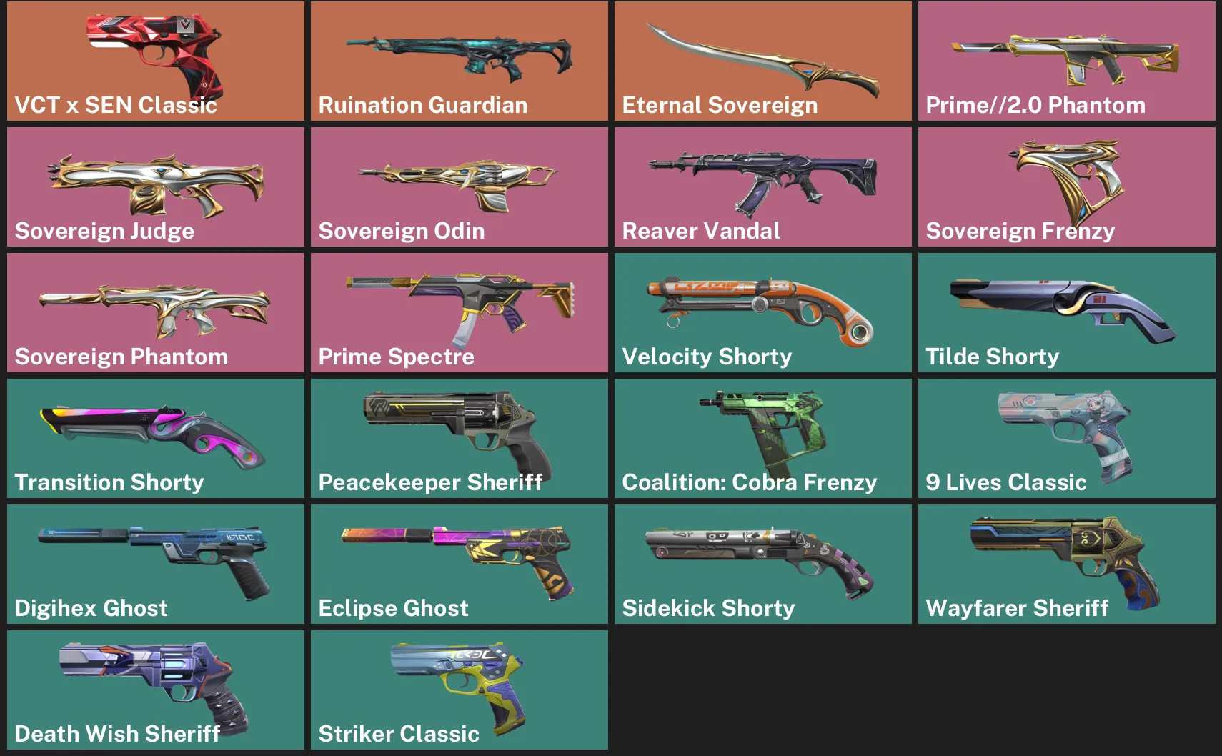 ๐AP ๐ฎ RANKED READY โจ VCT x SEN Classic โจ Ruination Guardian ๐ฅ Eternal Sovereign