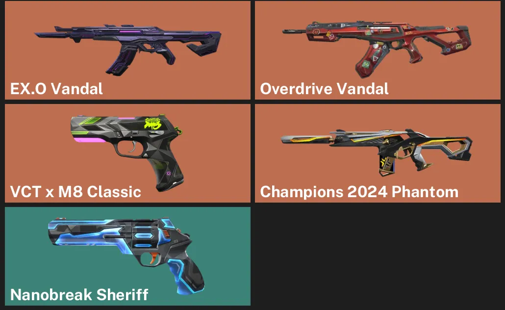 🌍EU 🎮 RANKED READY ✨ EX.O Vandal ✨ Overdrive Vandal ✨ VCT x M8 Classic ✨