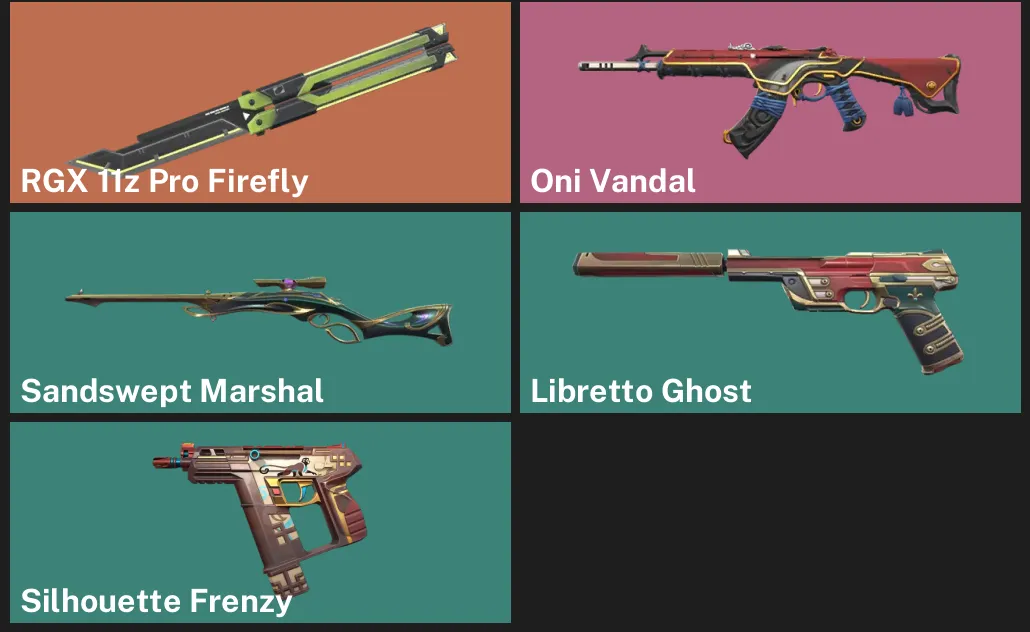 🌍EU 🎮 RANKED READY ✨ RGX 11z Pro Firefly 🐉 Oni Vandal ✨ Sandswept Marshal ✨