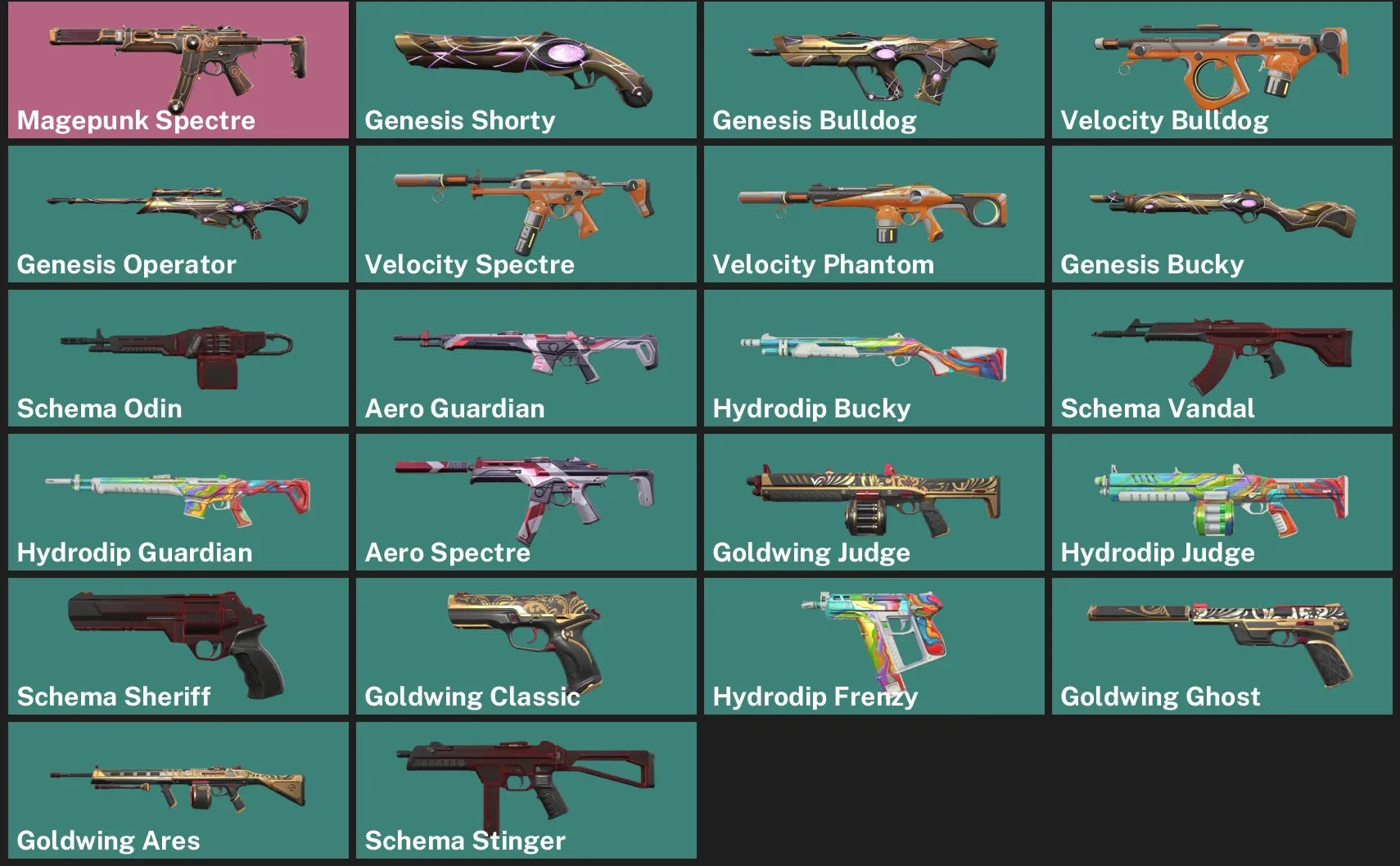 🌏AP 🎮 RANKED READY ⚙️ Magepunk Spectre ✨ Genesis Shorty ✨ Genesis Bulldog ✨