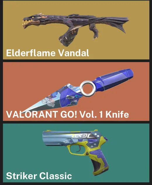 🌍EU 🎮 RANKED READY 🐲 Elderflame Vandal 🔪 VALORANT GO! Vol. 1 Knife ✨ Striker