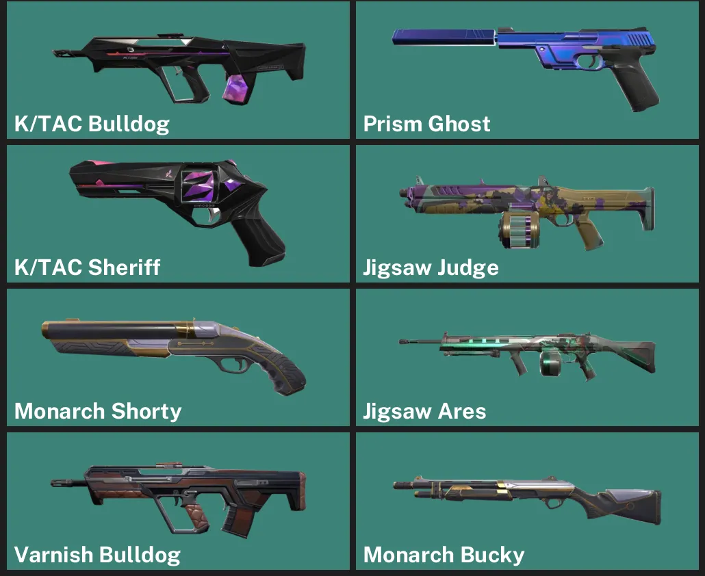 🌍EU 🎮 UNRANKED ✨ K/TAC Bulldog ✨ Prism Ghost ✨ K/TAC Sheriff ✨ Jigsaw Judge ✨