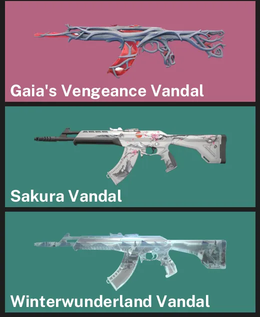 🌎NA 🎮 UNRANKED 🌿 Gaia's Vengeance Vandal ✨ Sakura Vandal ✨ Winterwunderland