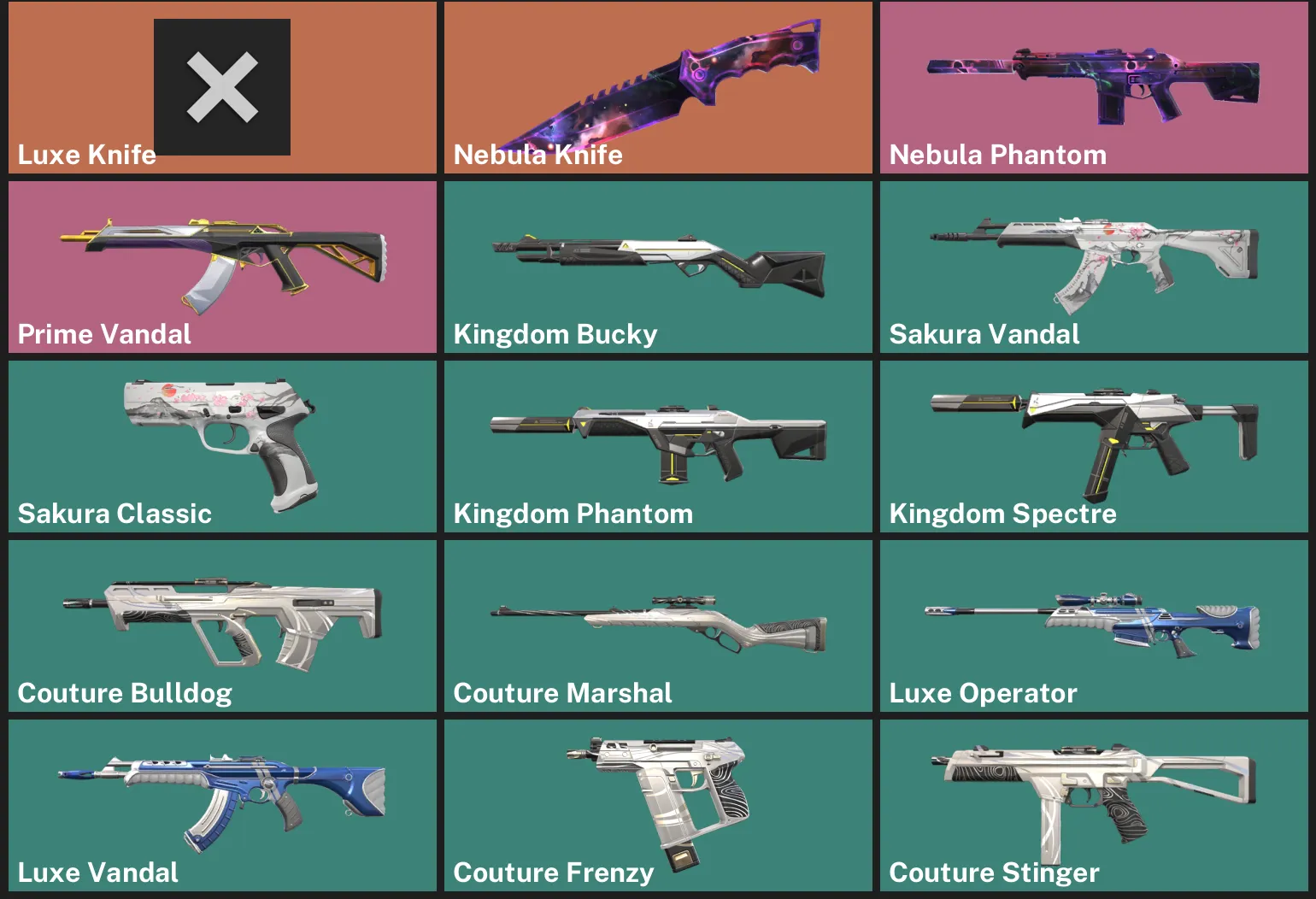 🌏AP 🎮 UNRANKED 🔪 Luxe Knife 🔪 Nebula Knife ✨ Nebula Phantom ⚡ Prime Vandal ✨