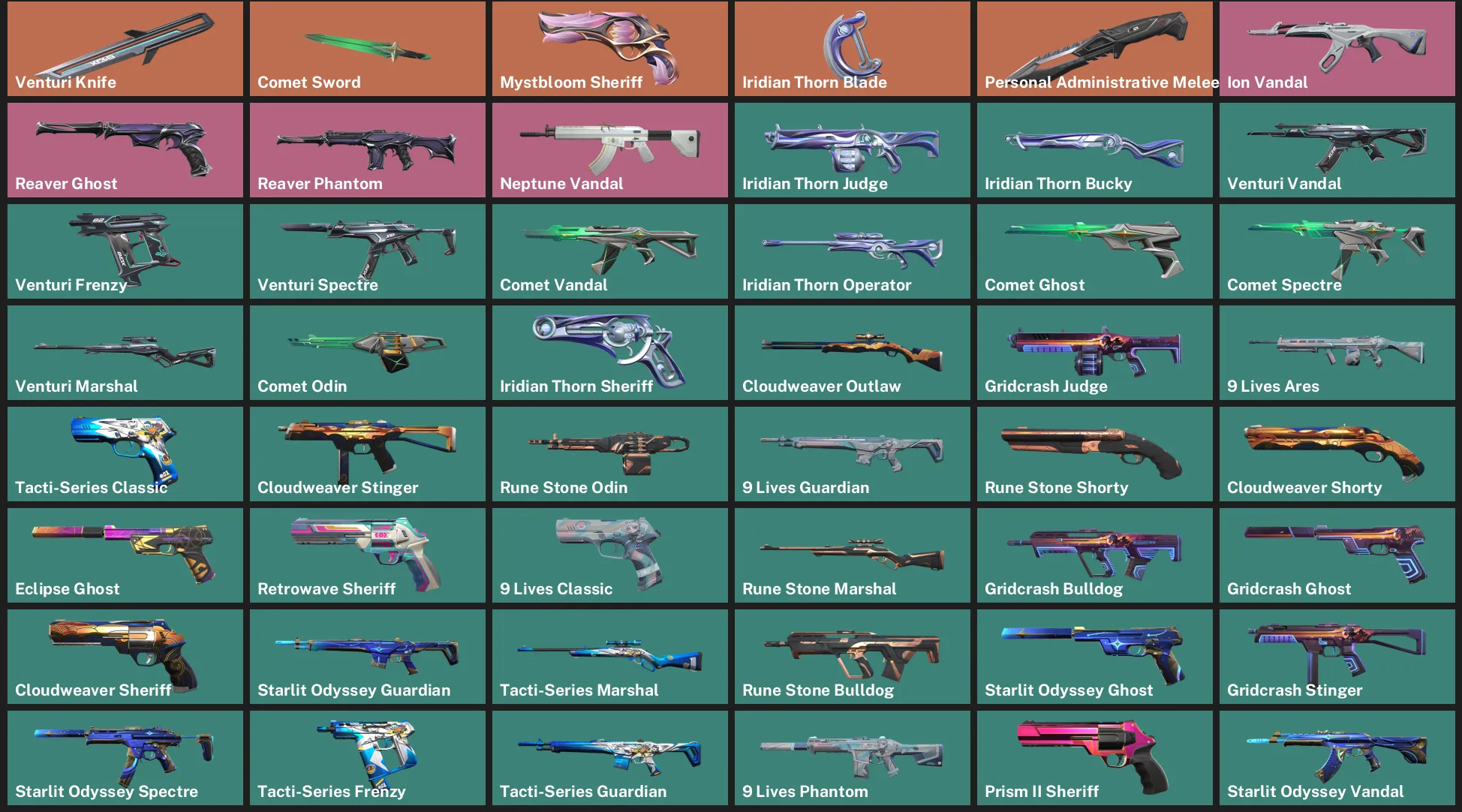 ๐EU ๐ฎ RANKED READY ๐ช Venturi Knife ๐ช Comet Sword โจ Mystbloom Sheriff ๐ช Iridian