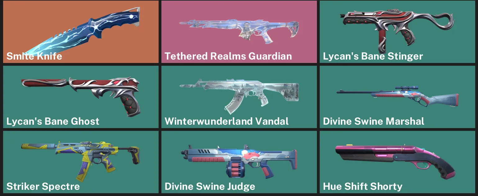 🌍EU 🎮 UNRANKED 🔪 Smite Knife ✨ Tethered Realms Guardian ✨ Lycan's Bane Stinger ✨