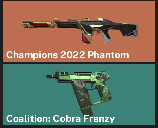 🌏AP 🎮 RANKED READY ✨ Champions 2022 Phantom ✨ Coalition: Cobra Frenzy
