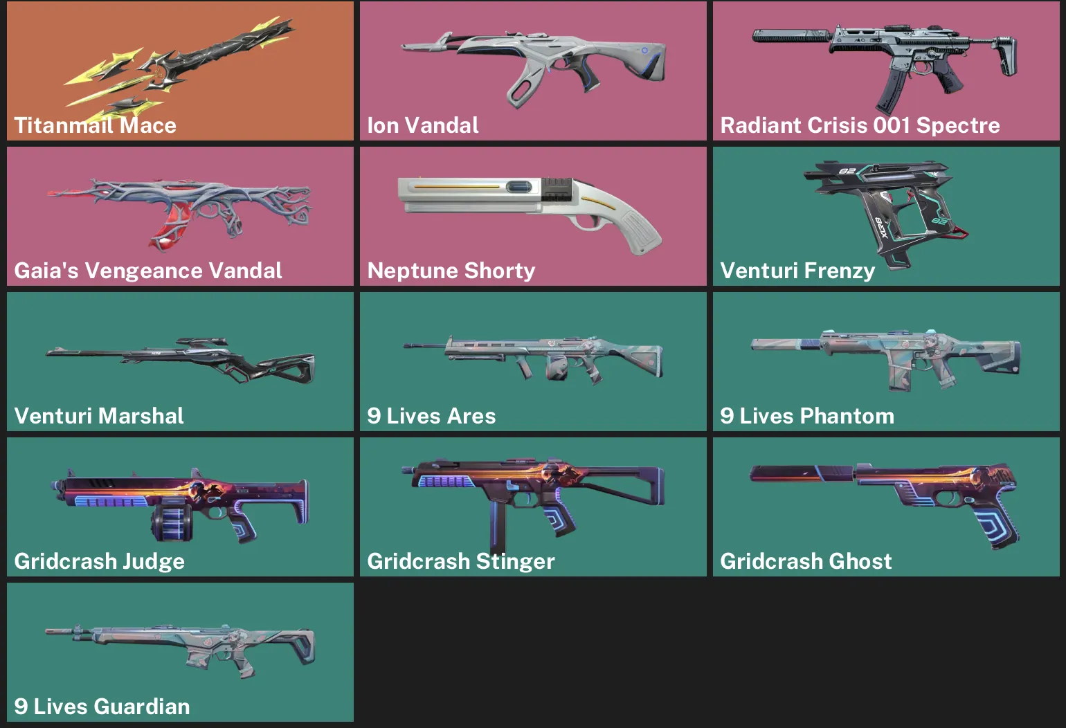 🌏AP 🎮 RANKED READY ✨ Titanmail Mace ✨ Ion Vandal ✨ Radiant Crisis 001 Spectre 🌿