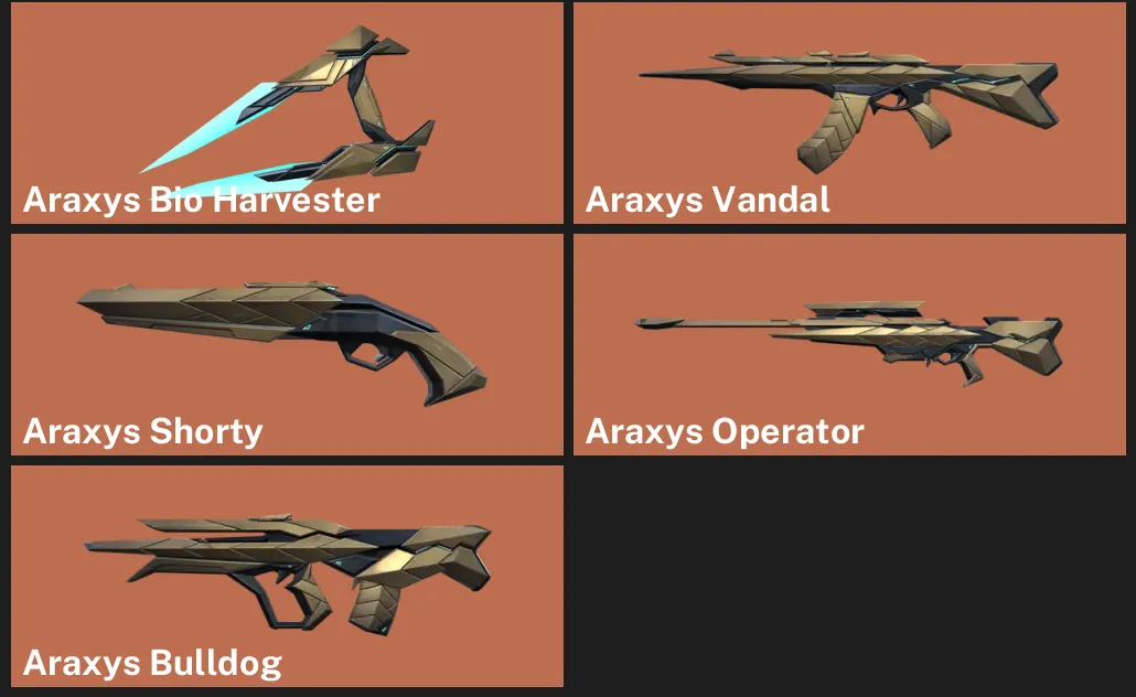 ๐AP ๐ฎ RANKED READY ๐ Araxys Bio Harvester ๐ Araxys Vandal ๐ Araxys Shorty ๐