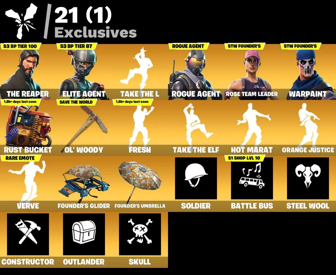 F901 91 Skins | OG STW | The Reaper | Elite Agent | Take The L | Omega and more exclusives 