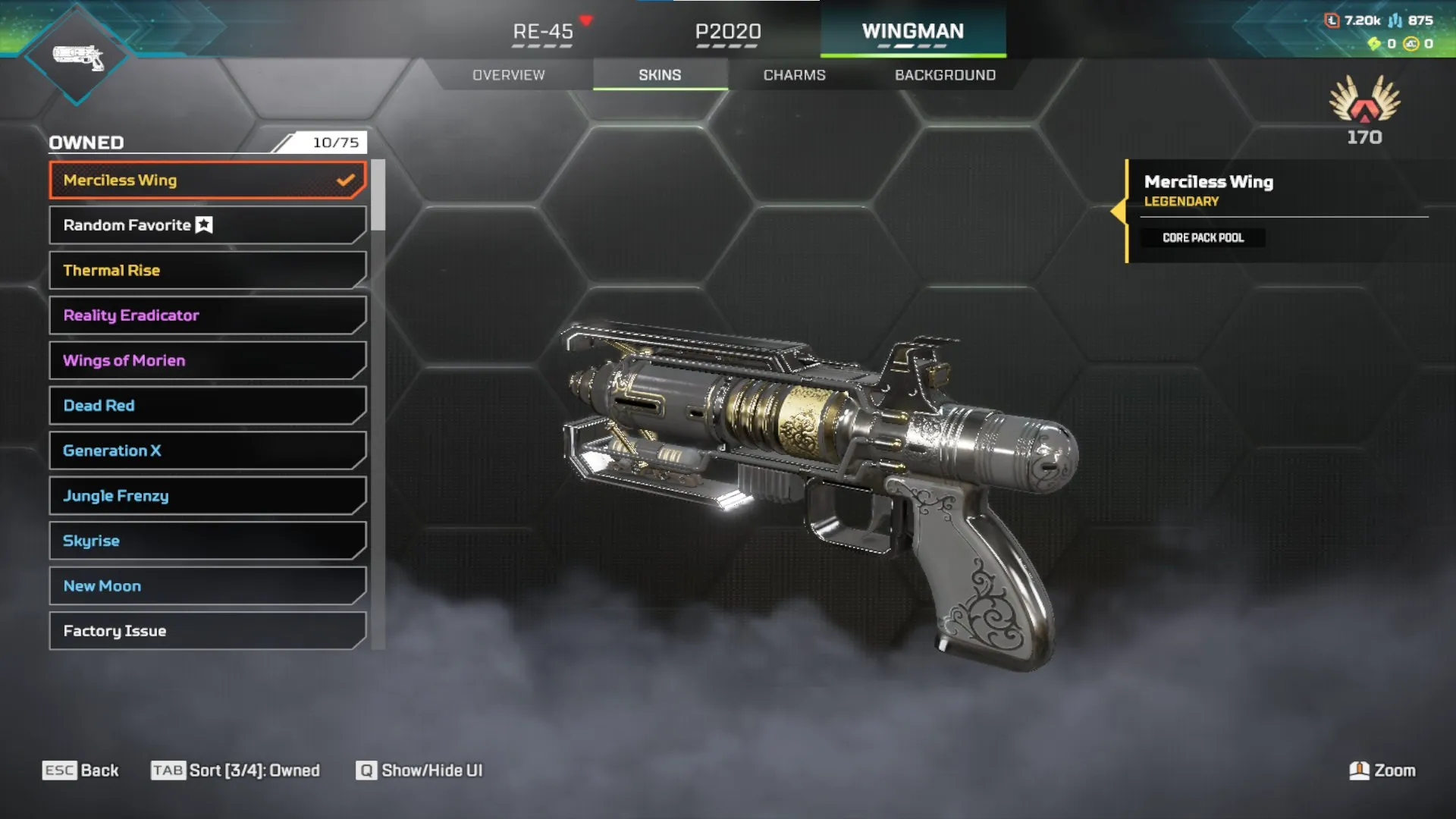 AP640 High Level 295 Account with 52 Legendary Items, 7k+ Coins, 875 Crafting Metals, 1500 Kills