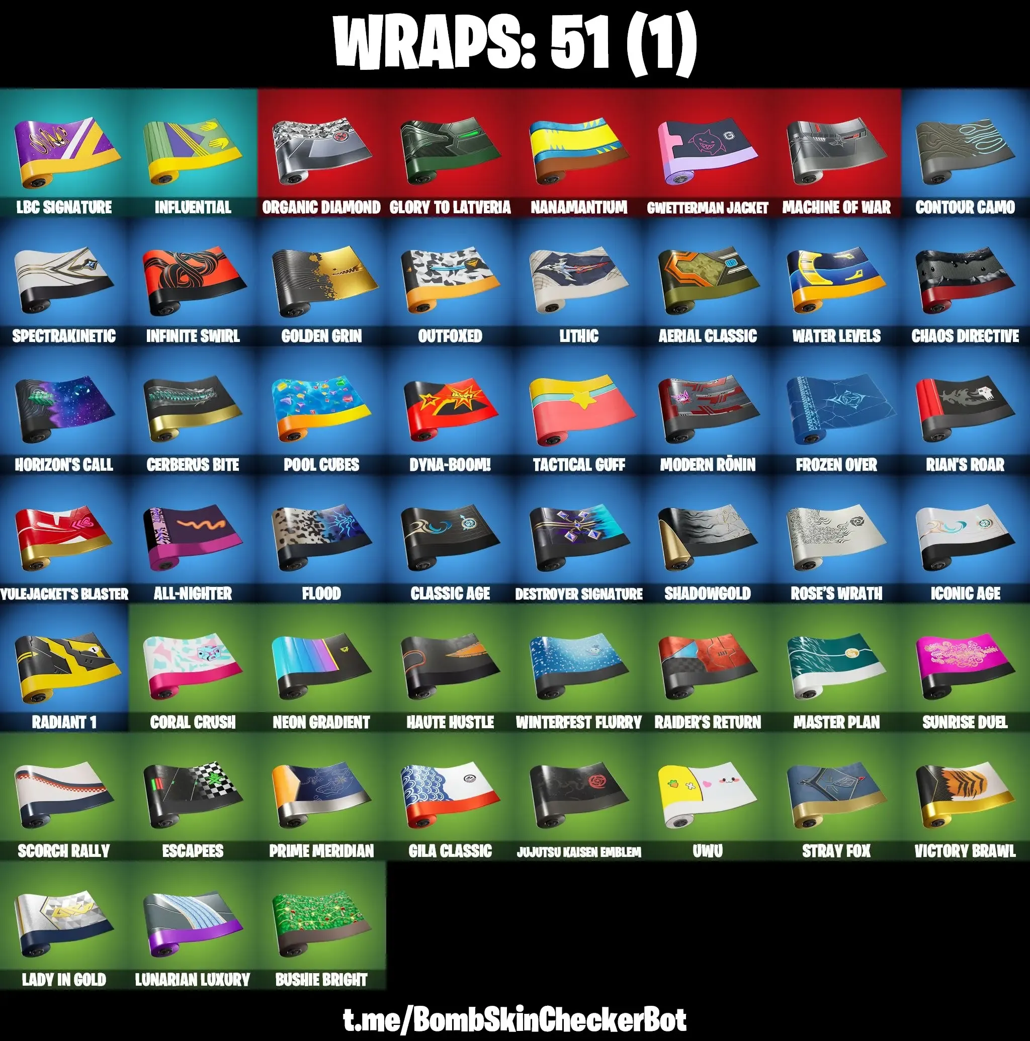 [PC/PSN/XBOX/NINTENDO/MOBILE] 52 SKINS | SLAYER JUICE WRLD | SANTA DOGG | KHABY LAME | DOOM | GWENPOOL | WAR MACHINE | PEELVERINE | EMMA FROST | RENZO THE DESTROYER | ERA | FISH THICC | STRAY | FELINA |