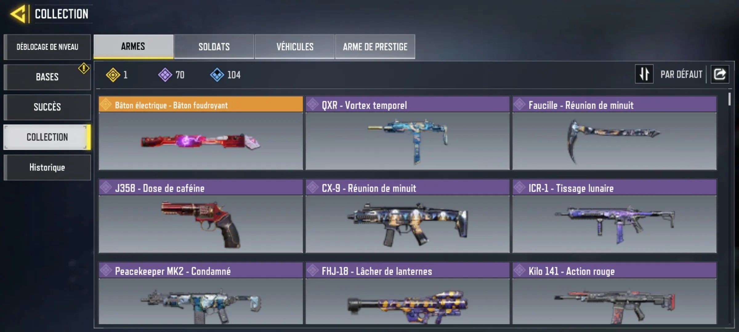 CODM48 Level 350 Account with Dusk Shadow March, Carver Butcher Cosmic, Epic Weapons, Unique Vehicles 