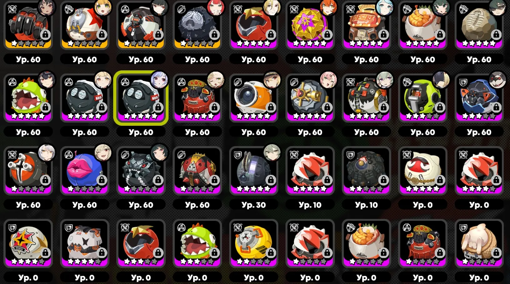 ZZZ12 // 22 S Agents, 18 Limited, Ellen & Nicole Skins, 700+ Pulls, Yixuan, Miyabi, Yuzuha, Vivian, Astra Yao, Seed, Orpheus, Rina on Standard,