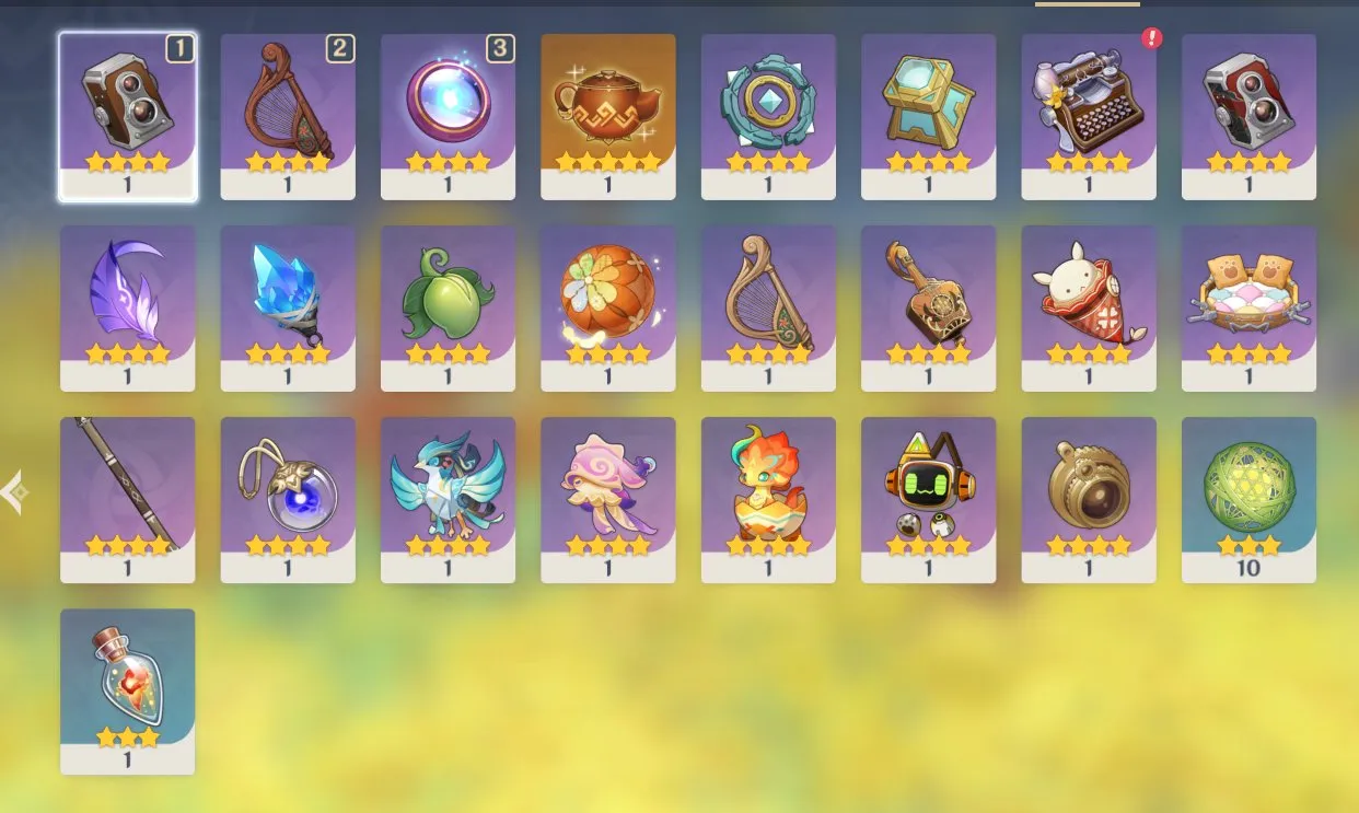 GI1391 AR45 starter account with Klee, Baizhu, Zhongli, Diluc C1, Tighnari, Mona, Qiqi, Jean 