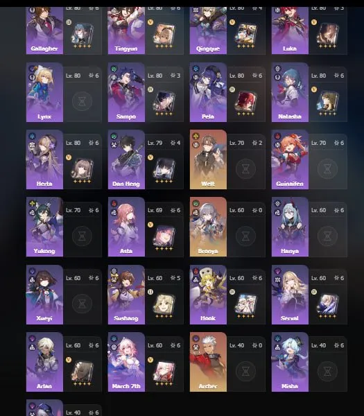 GI1129 High-end dual account with Arlecchino, Furina, Neuvillette, Raiden Shogun, Zhongli, Venti, Ganyu, Kamisato Ayaka, Nahida, Alhaitham