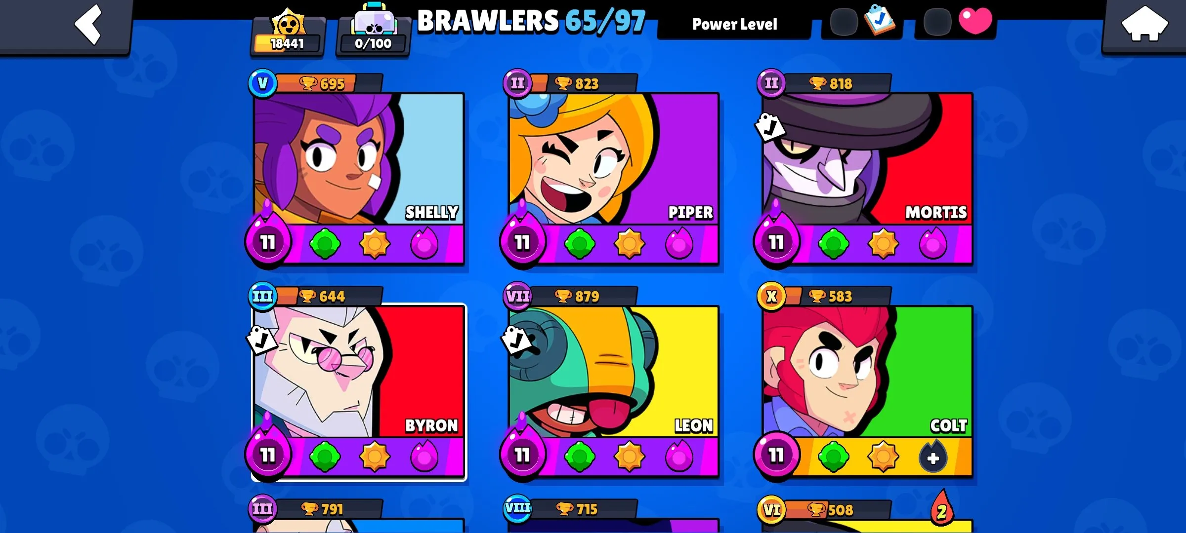 BS1931 Max 18k Trophies 65 Brawlers 139 Skins Mecha Jessie Mecha Leon Mecha Mortis Night Mecha Crow Phoenix Crow Paragon 