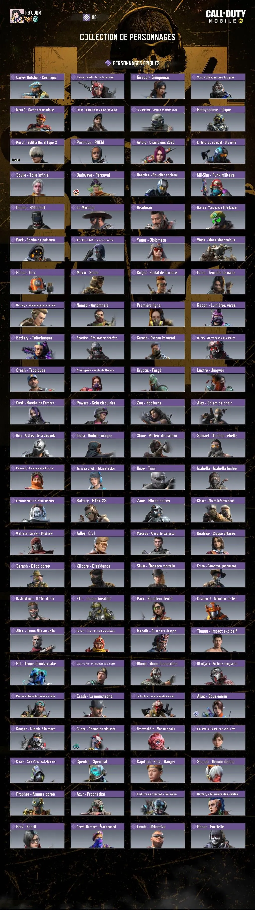 CODM49 Mythic AK117 Lava Remix, 8 Legendary Guns, 271 Epic Guns, 121 Epic Characters, Huge Vehicle Collection