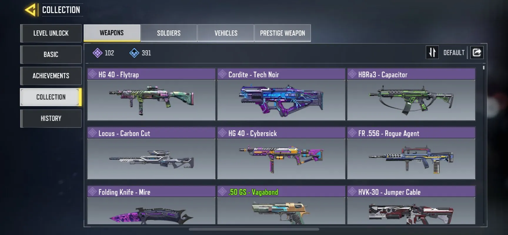 CODM62 Level 179 | 35 Epic Characters (Sonoko) | 102 Epic Weapons 