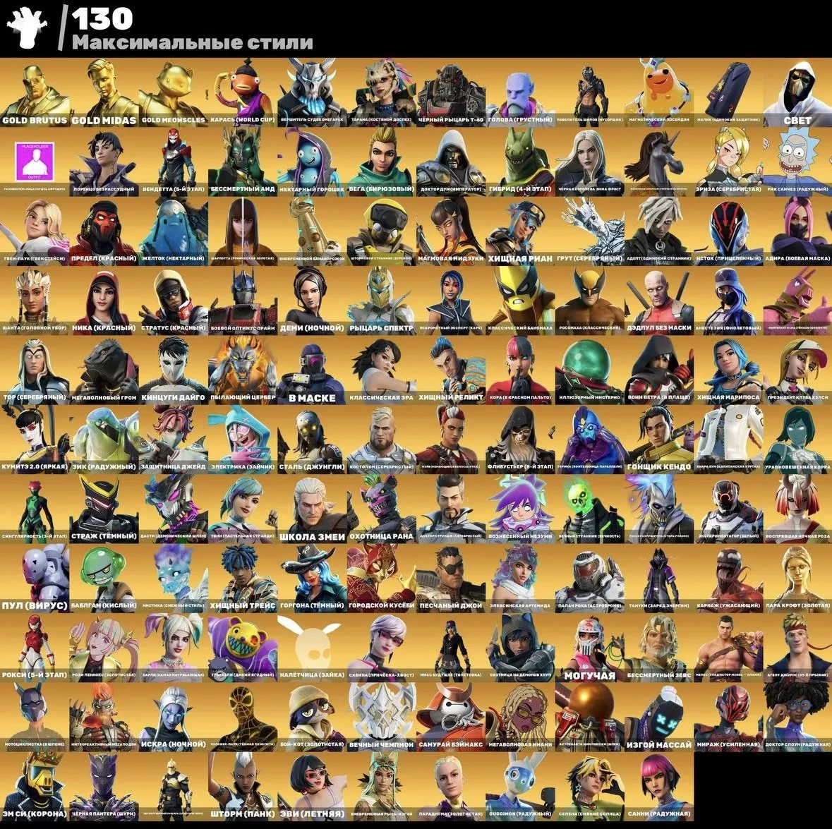 F1386 //sell account with 470 skins / 3500pr + 700$ earnings / Wild Cat , Jinx , Balenciaga