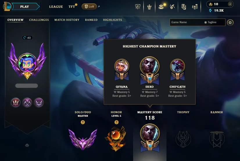 Grandmaster MMRπ₯Master 100LP 81%WR Handleveledπ+27/-14LP Gainsπ19K BE 46Champs 10Skins + LOOTβ
Lifetime Ownership Guarantee - Never Taken Back