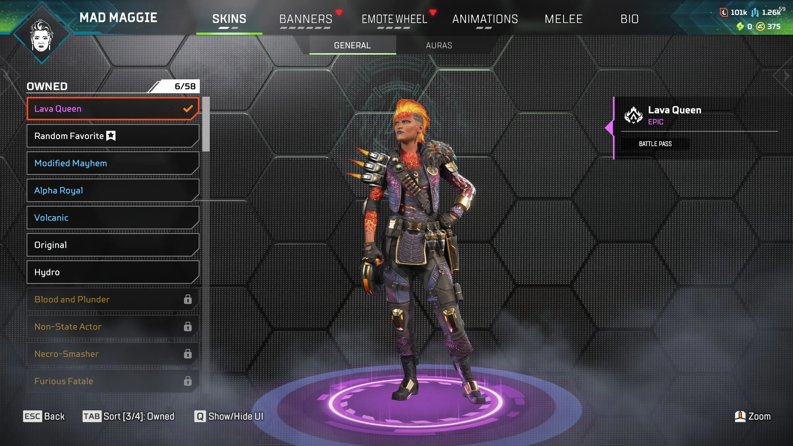 AP693 LVL 726 | Platinum | Caustic Relic | 177 Legendary Items | 24 Unlocked Legends | Wraith Trial by Fire | Radical Action | Aces High | Glorious Combatant 