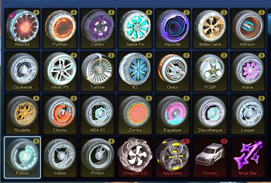 STOCK438 //Fennec, Titanium White Standard Boost, 75 Cars, Painted Paladin, Octane, Hotshot, Breakout, Extensive Wheels