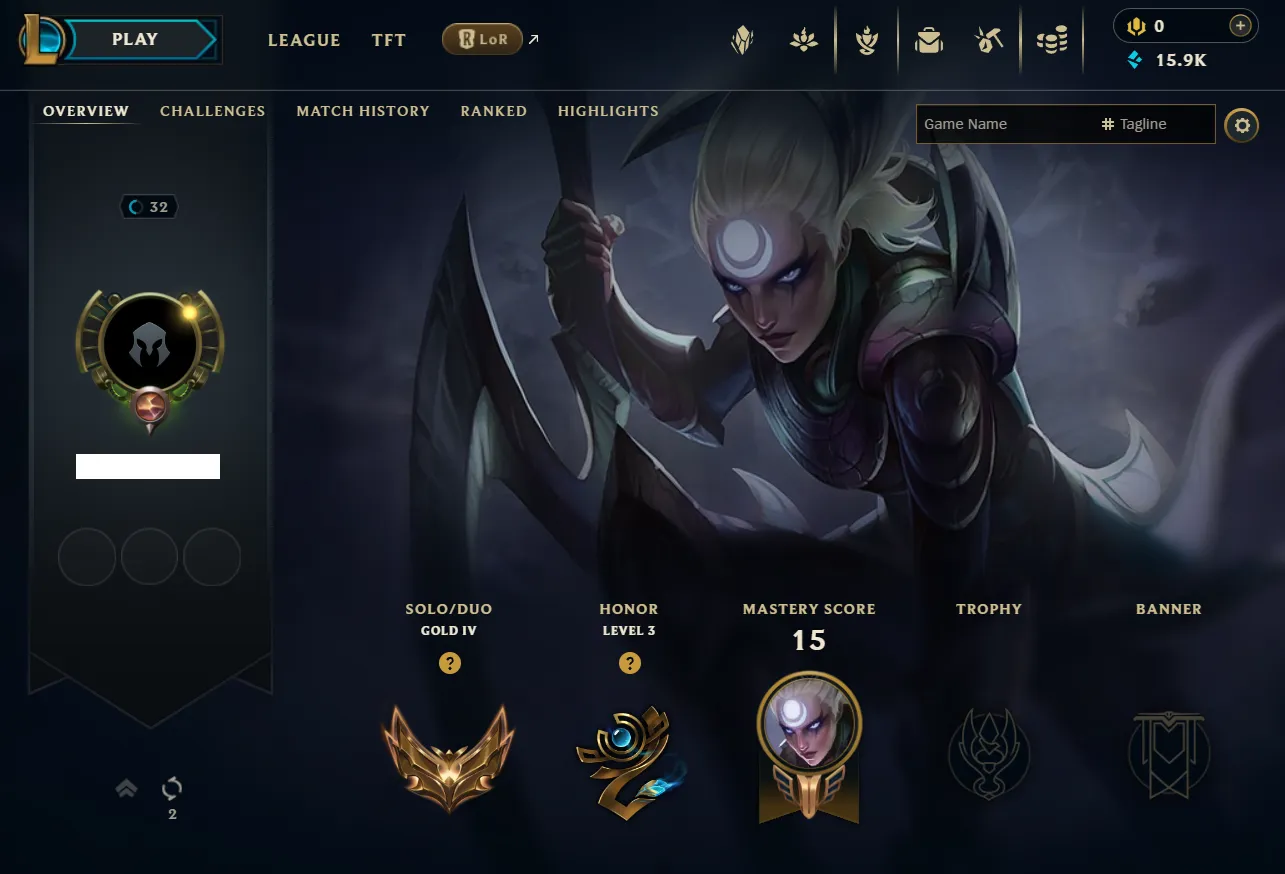 EUW🔱GOLD 4🔱67% WINRATE🔱INSANE +38 LP GAINS🔱MID MAIN🔱VANGUARD SAFE🔱Unverified Mail🔱Handleveled🔱