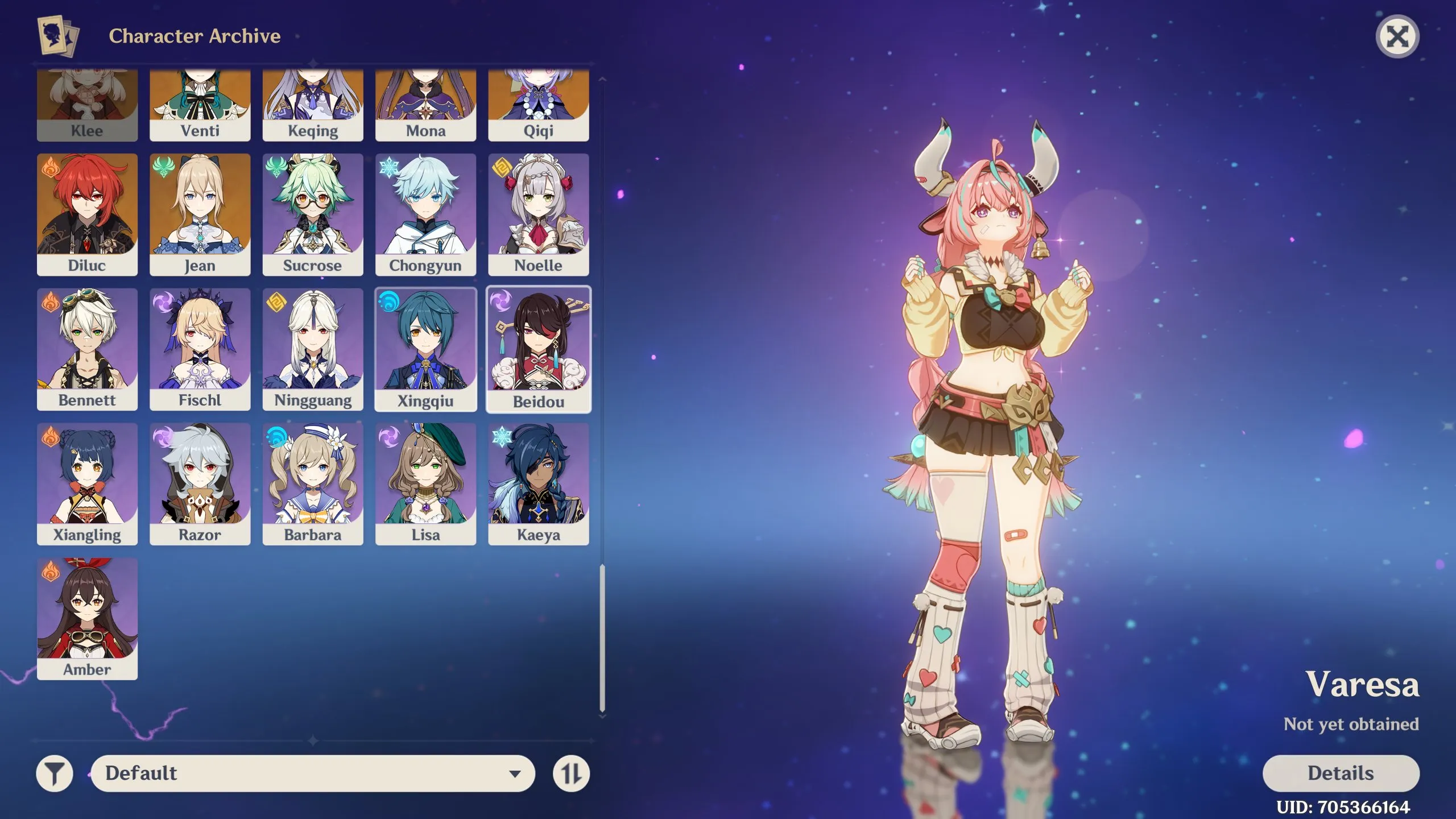 GI1070 High AR60 Dual Gacha Account with Yoimiya, Hu Tao C1, Yelan C1, Raiden, Nahida, Nilou, Venti, Zhongli and Multiple Limited 5-Star Weapons