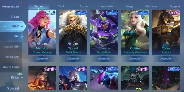 ML594 102 Heroes | 121 Skins | Premium Elite Cosmetics Collection | Comprehensive Roster