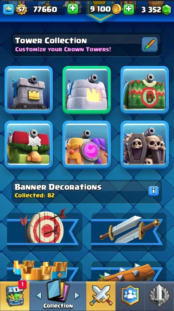 CR547 Maxed Valkyrie Deck 9k Trophies, Level 57, 2 Level 16 Cards, 21 Level 14 Cards, 11 Evolutions, 88 Emotes, 3352 Gems, 9100 Gold, Arena 23